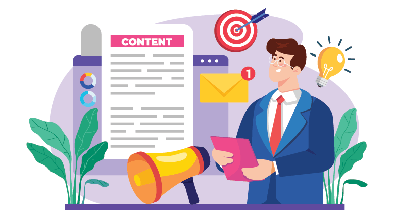 Content Marketing Manager Illustration